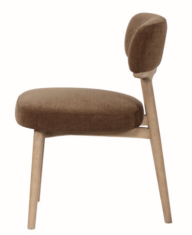 Willow Dining Chair - Moss wood Linen at Online8 Furniture Auckland NZ
