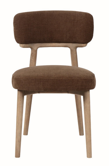 Willow Dining Chair - Moss wood Linen at Online8 Furniture Auckland NZ