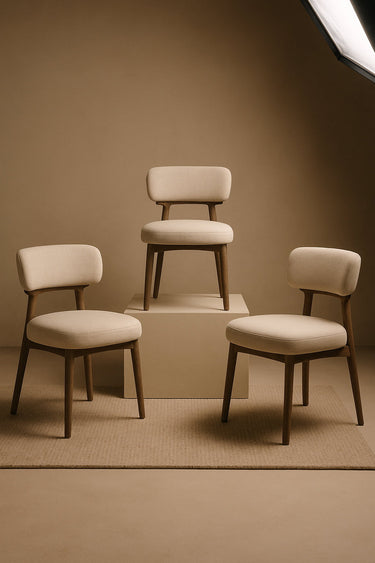 Willow Dining Chair - Natural Linen at Online8 Furniture Auckland NZ