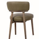Willow Dining Chair - Olive Leather at Online8 Furniture Auckland NZ