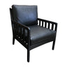 Wilson Leather & Teak Armchair at online8 furniture store Auckland