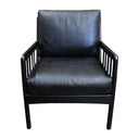 Wilson Leather & Teak Armchair at online8 furniture store Auckland