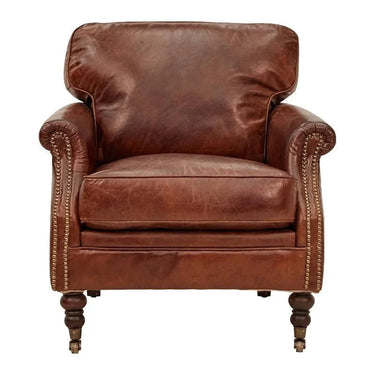 Winchester 1 Seater Vintage Cigar | Leather Armchair at online8 furniture store Auckland