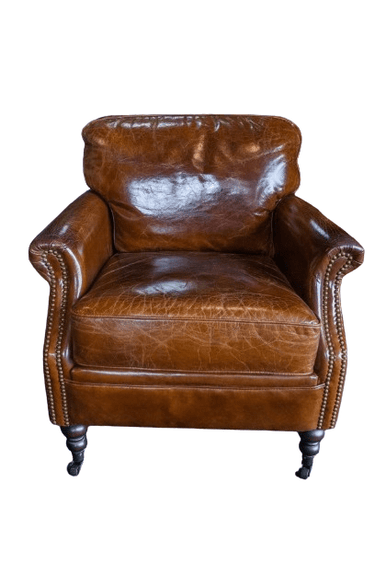 Winchester 1 Seater Vintage Cigar | Leather Armchair at online8 furniture store Auckland