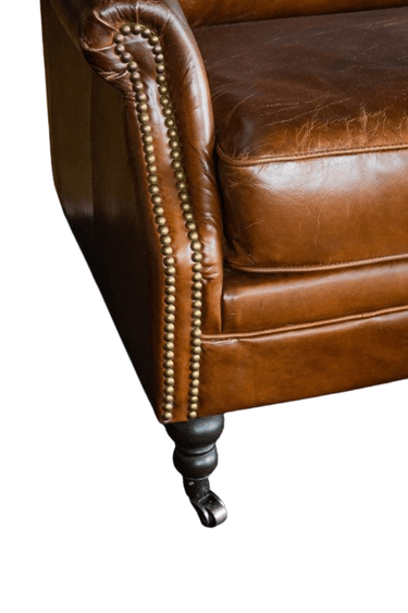 Winchester 3 Seater Sofa - Vintage Cigar at online8 furniture store Auckland