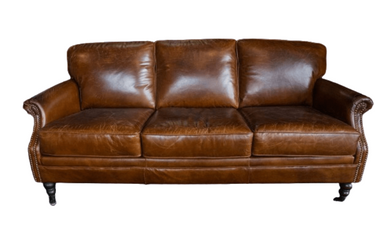 Winchester 3 Seater Sofa - Vintage Cigar at online8 furniture store Auckland