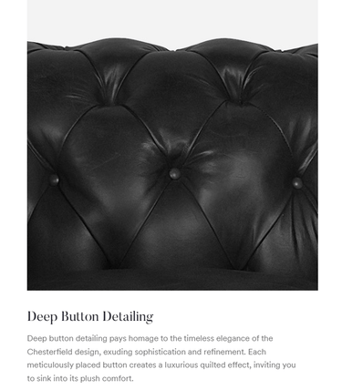 Windsor 2 Seater Aged Leather Chesterfield Sofa at online8 furniture store Auckland