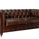 Windsor 2 Seater Aged Leather Chesterfield Sofa at online8 furniture store Auckland