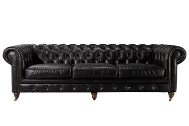 Windsor 3.5 Seater Aged Leather Chesterfield Sofa at online8 furniture store Auckland