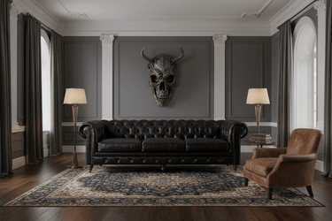 Windsor 3.5 Seater Aged Leather Chesterfield Sofa at online8 furniture store Auckland