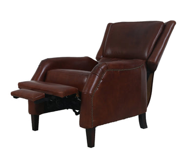 Windsor Aged Leather Recliner Chair - Vintage Cigar at Online8 Furniture Auckland NZ