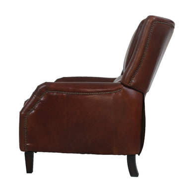 Windsor Aged Leather Recliner Chair - Vintage Cigar at Online8 Furniture Auckland NZ