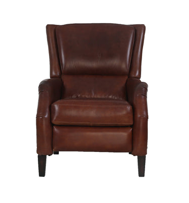 Windsor Aged Leather Recliner Chair - Vintage Cigar at Online8 Furniture Auckland NZ