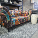 Windsor Chesterfield Patchwork 2 Seater Sofa - Leopard at online8 furniture store Auckland