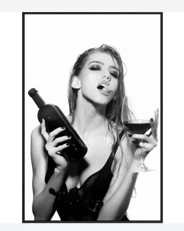 Wine Anyone Canvas Wall Art at online8 furniture store Auckland