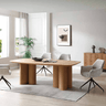 Winslow Dining Table with Pillar Legs - 2200 at online8 furniture store Auckland