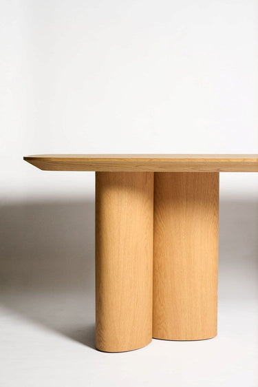 Winslow Dining Table with Pillar Legs - 2200 at online8 furniture store Auckland