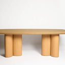 Winslow Dining Table with Pillar Legs - 2200 at online8 furniture store Auckland