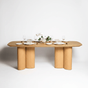 Winslow Dining Table with Pillar Legs - 2200 at Online8 Furniture Auckland NZ