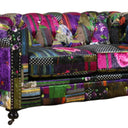 Winston Chesterfield Patchwork 2 Seater Sofa at online8 furniture store Auckland
