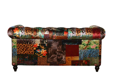 Winston Chesterfield Patchwork 2 Seater Sofa at online8 furniture store Auckland