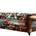 Winston Chesterfield Patchwork 3 Seater Sofa - Leopard at online8 furniture store Auckland