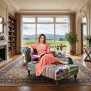 Winston Patchwork Chaise Chair | Daybed at online8 furniture store Auckland