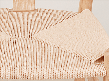 Wishbone Dining Chair - Natural at online8 furniture store Auckland