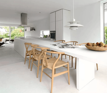 Wishbone Dining Chair - Natural at online8 furniture store Auckland