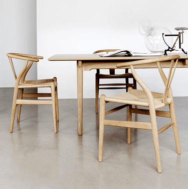 Wishbone Dining Chair - Natural at online8 furniture store Auckland