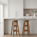 Wooden Bar Stool | Handcrafted Artisan Design - Set of 2 at Online8 Furniture Auckland NZ