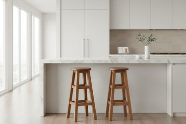 Wooden Bar Stool | Handcrafted Artisan Design - Set of 2 at Online8 Furniture Auckland NZ