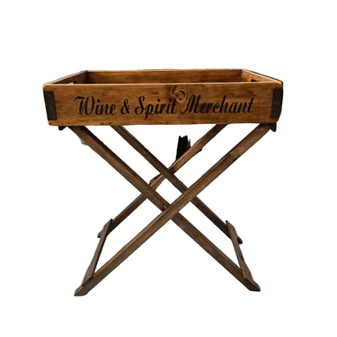 Wooden Butler Removable Tray on Foldable Stand at online8 furniture store Auckland