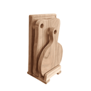 Wooden Cutting Boards on Stand Set/3 at online8 furniture store Auckland