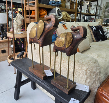 Wooden Elephant Statue - Large at online8 furniture store Auckland