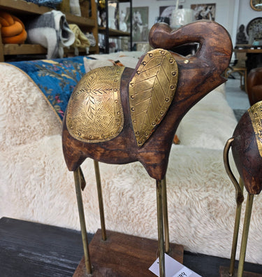 Wooden Elephant Statue - Large at online8 furniture store Auckland