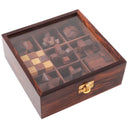 Wooden Game Set Of 9 Games at online8 furniture store Auckland