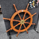 Wooden Ships Wheel 92cm at online8 furniture store Auckland