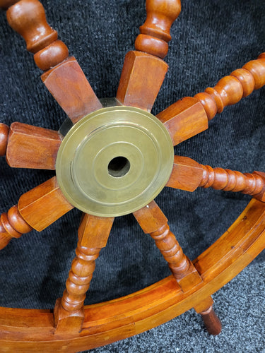 Wooden Ships Wheel 92cm at online8 furniture store Auckland