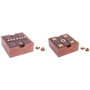 Wooden Tic Tac Toe Solitaire Game In Box at online8 furniture store Auckland