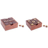 Wooden Tic Tac Toe Solitaire Game In Box at online8 furniture store Auckland