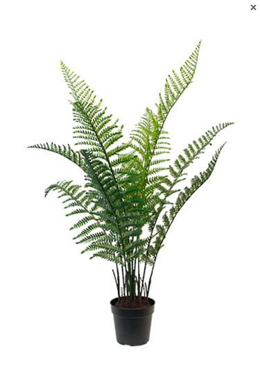 Woodwardia Bush Potted - 84cm Faux Plant at online8 furniture store Auckland