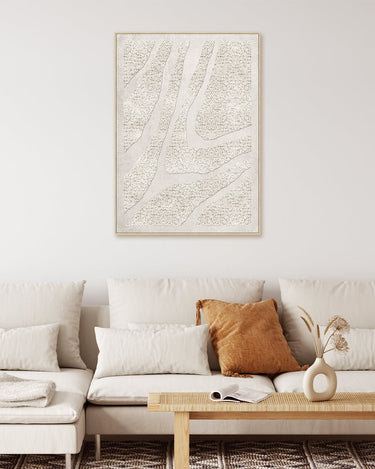 Wool Texture Framed Canvas Wall Art at online8 furniture store Auckland
