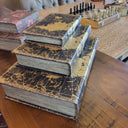 World Map Book Boxes Set of 3 at online8 furniture store Auckland