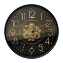 Worthington Round Gear Wall Clock - Black at Online8 Furniture Auckland NZ