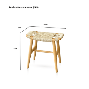 Woven Rope Stool at online8 furniture store Auckland