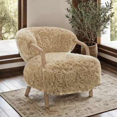 Yeti NZ Sheep Wool Armchair at online8 furniture store Auckland