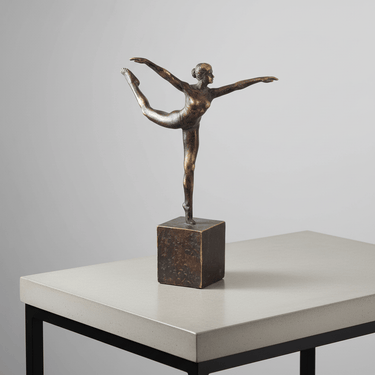 Yoga Lady Figurine - Gold/Brown at Online8 Furniture Auckland NZ