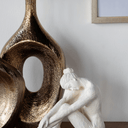 Yoga Lady Figurine - White at online8 furniture store Auckland