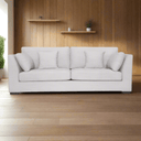 York 3 Seater Upholstered Sofa - Salt at Online8 Furniture Auckland NZ